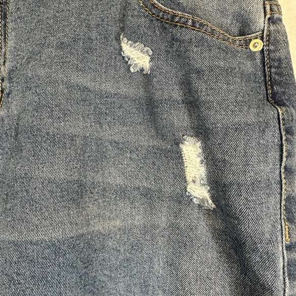 Denim Distressed Women Shorts - Picture 2 of 13